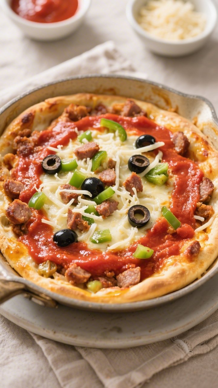 5 inches along the sides, lightly golden and brushed with olive oil—being layered with half the sh