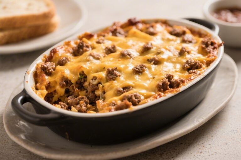 Keto Cheeseburger Casserole – A Comforting Low-Carb Classic