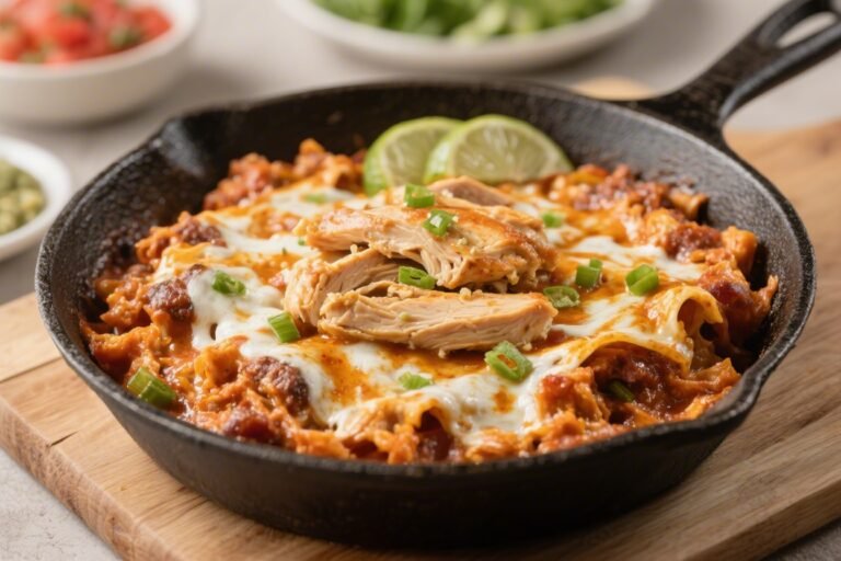 Keto Chicken Enchilada Skillet – Easy, Cheesy, Weeknight Comfort
