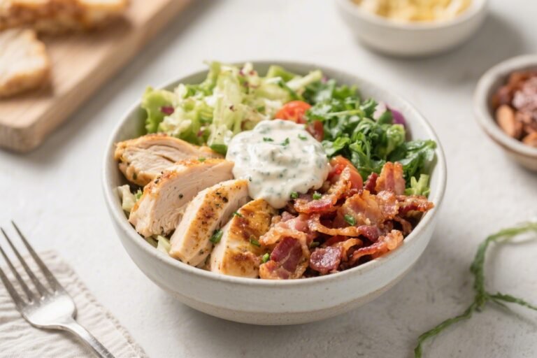 Keto Bacon Chicken Ranch Bowl – A Creamy, Crunchy Low-Carb Favorite