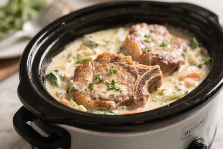 Crockpot Creamy Ranch Pork Chops – Easy, Comforting, and Crowd-Pleasing