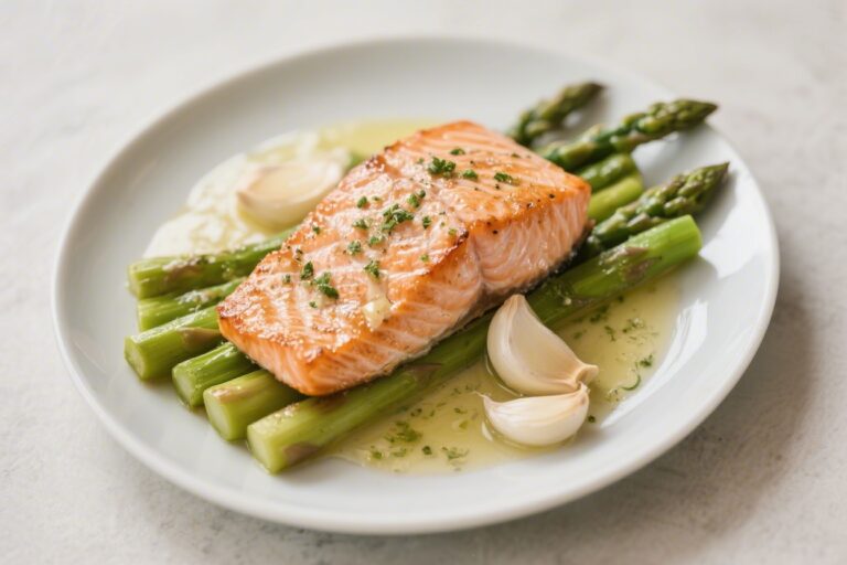 Garlic Butter Salmon With Asparagus – Simple, Flavorful, and Fast