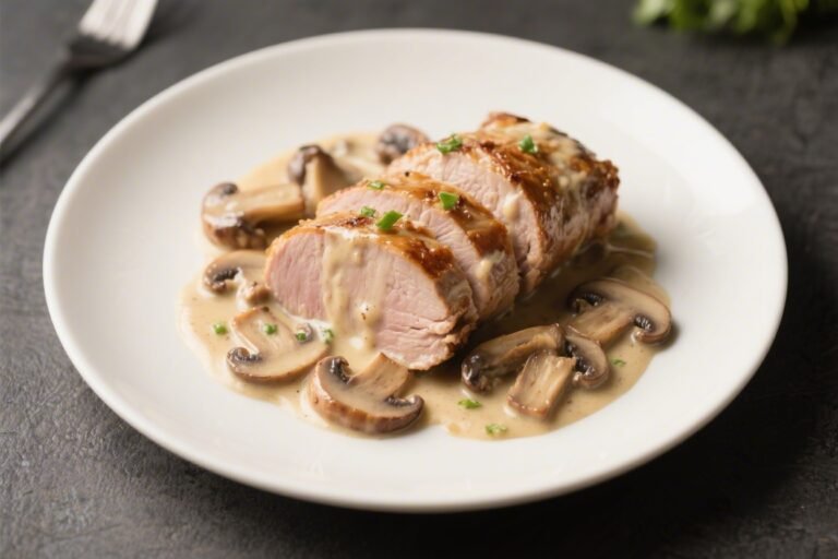 Creamy Mushroom Pork Tenderloin – A Comforting Skillet Dinner