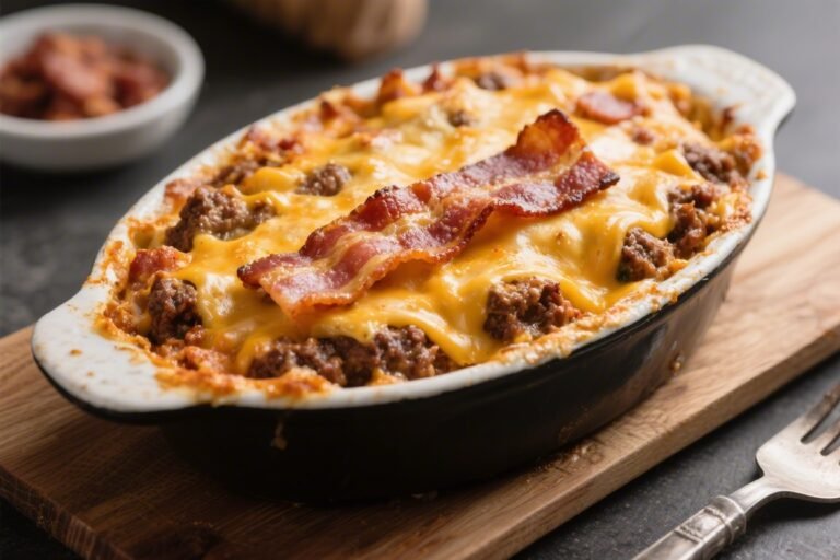 Bacon Cheeseburger Casserole – A Cozy, Crowd-Pleasing Classic