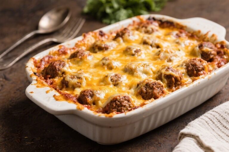 Rich & Cheesy Million Dollar Meatball Bake – Comfort Food the Easy Way