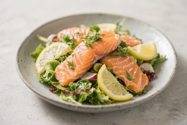 Lemon Herb Salmon Salad – Bright, Fresh, and Satisfying