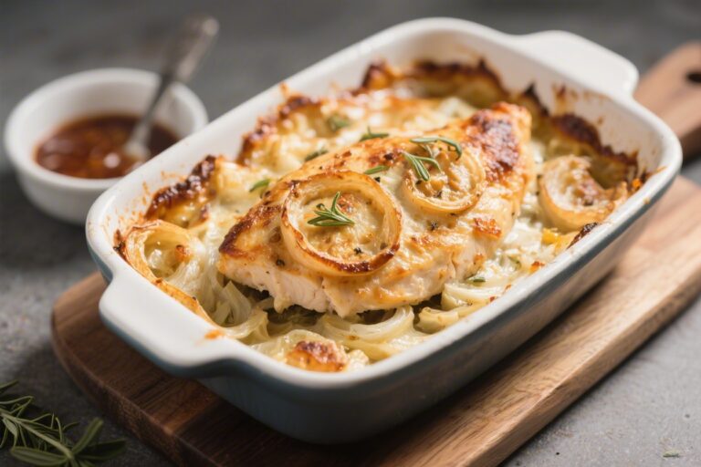 Keto French Onion Chicken Bake – Comforting, Savory, and Low-Carb