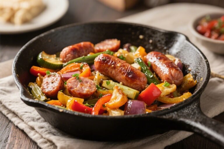 Keto Sausage and Veggie Skillet – A Fast, Flavor-Packed Weeknight Dinner