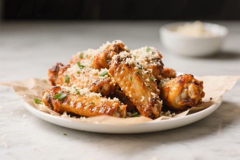 Garlic Parmesan Chicken Wings (Oven Baked) – Crispy, Savory, and Easy