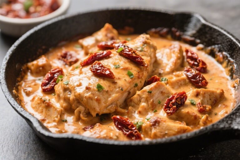 Creamy Sun-Dried Tomato Chicken Skillet – Comforting, Flavor-Packed, and Weeknight Easy