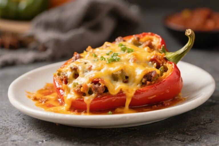 Cheesy Taco Stuffed Peppers – A Bright, Flavor-Packed Weeknight Favorite