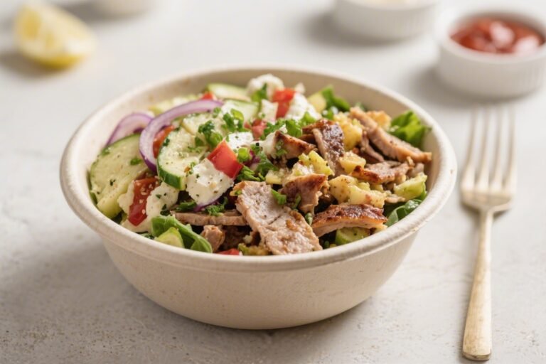 Keto Greek Gyro Bowl – Flavor-Packed, Low-Carb Comfort