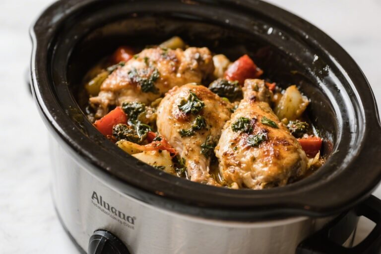 Slow Cooker Tuscan Chicken – Creamy, Comforting, and Easy
