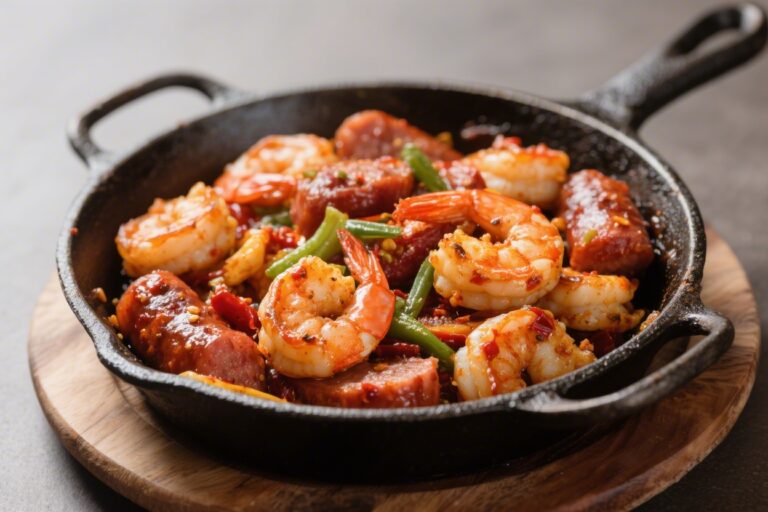 Cajun Shrimp and Sausage Skillet – Bold, Fast, and Full of Flavor