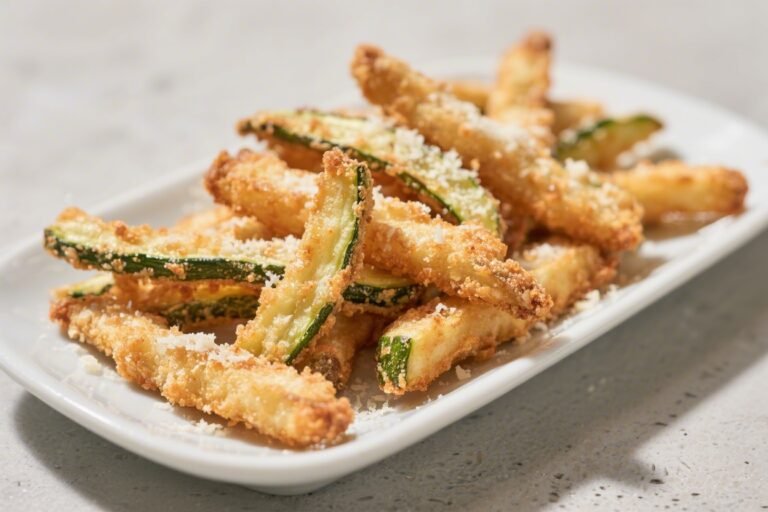 Crispy Parmesan Zucchini Fries – Golden, Cheesy, and Oven-Baked