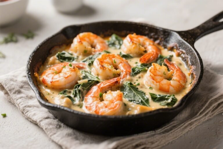 Creamy Tuscan Shrimp Skillet – Rich, Comforting, and Weeknight-Friendly