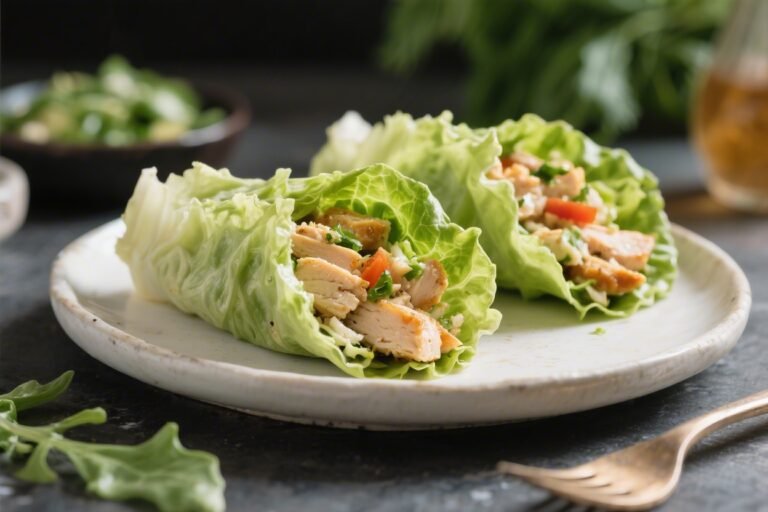 Keto Chicken Lettuce Wraps – Fresh, Fast, and Flavor-Packed