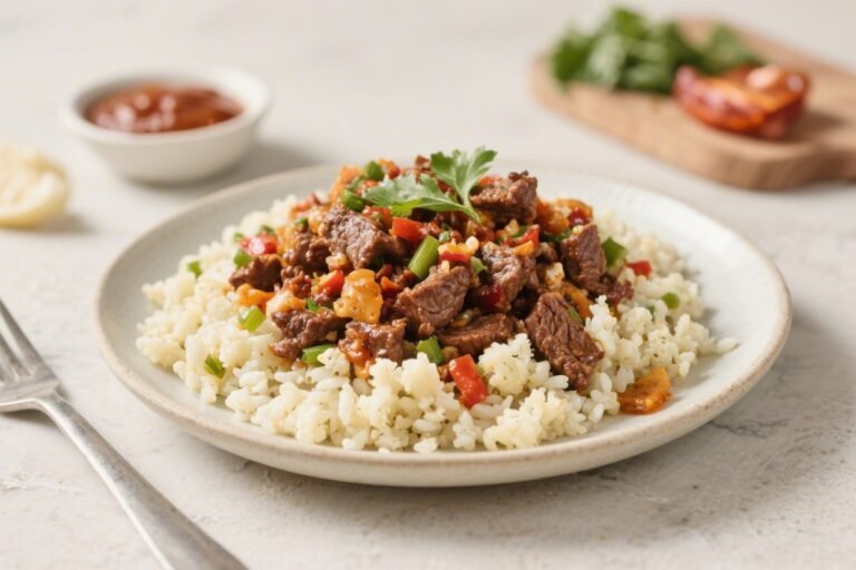 Chipotle Beef & Cauliflower Rice – Bold Flavor, Low-Carb Comfort