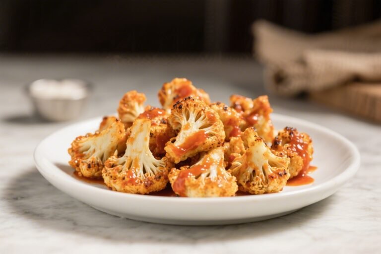Buffalo Roasted Cauliflower Bites – Spicy, Crispy, and Easy