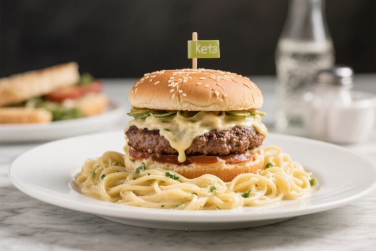 Keto Hamburger Alfredo – Creamy, Comforting, and Low-Carb