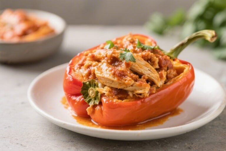 Keto Buffalo Chicken Stuffed Peppers – Spicy, Satisfying, and Low-Carb