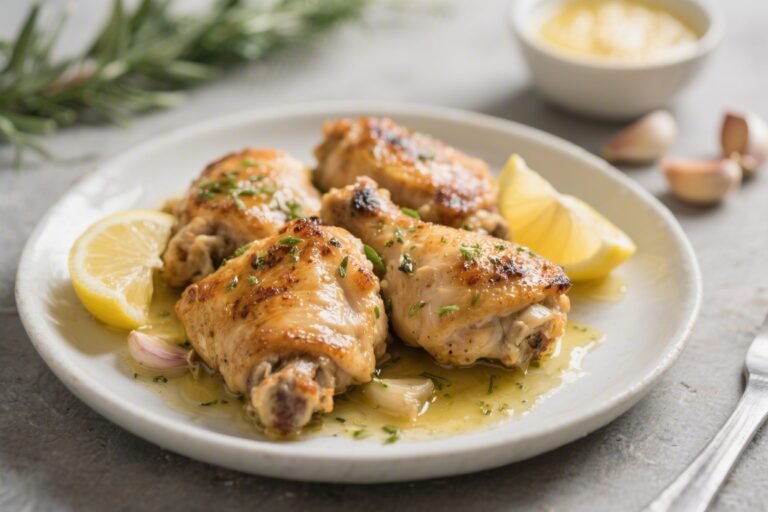 Lemon Garlic Butter Chicken Thighs – Crispy, Zesty, and Weeknight-Friendly