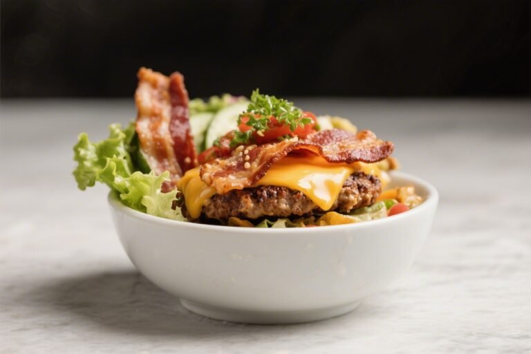 Keto Bacon Cheeseburger Bowl – All the Flavor, No Bun