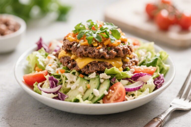 Low Carb Keto Big Mac Salad – All the Burger Flavor Without the Bun