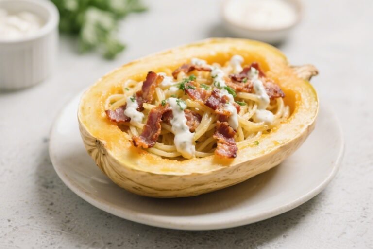 Keto Bacon Ranch Spaghetti Squash – Creamy, Comforting, and Low-Carb