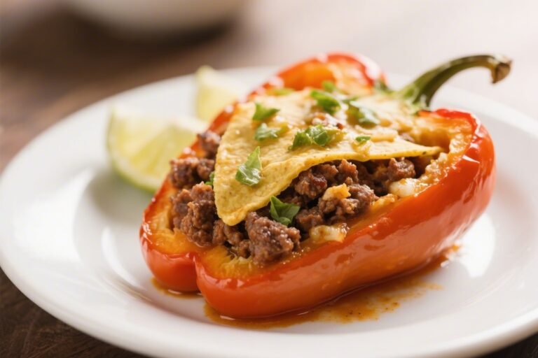 Keto Hamburger Taco Stuffed Peppers – A Flavor-Packed, Low-Carb Dinner