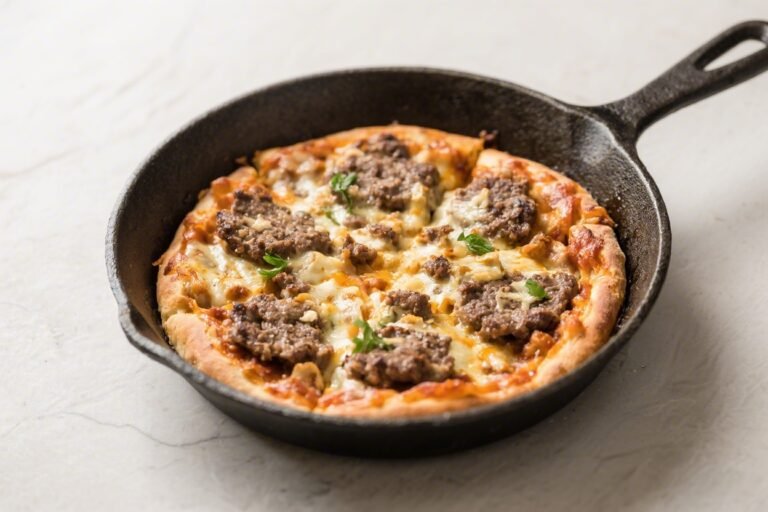 Keto Hamburger Pizza Skillet – A Fast, Cheesy Weeknight Favorite