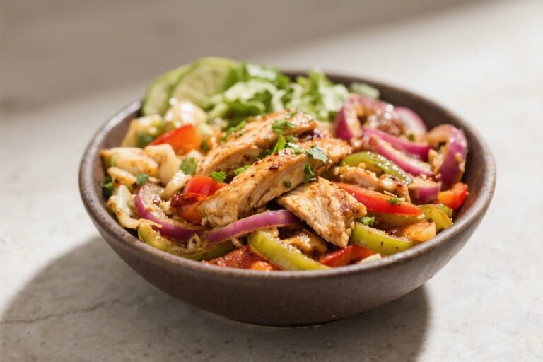 Keto Chicken Fajita Bowl – A Fresh, Flavor-Packed Low-Carb Favorite