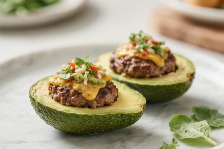 Keto Hamburger Stuffed Avocados – A Satisfying, Low-Carb Meal