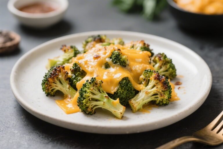 Keto Cheddar Roasted Broccoli – Crispy, Cheesy, and Low-Carb Comfort