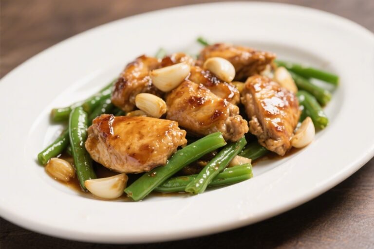 Honey Garlic Chicken & Green Beans – A Simple, Flavor-Packed Skillet Dinner