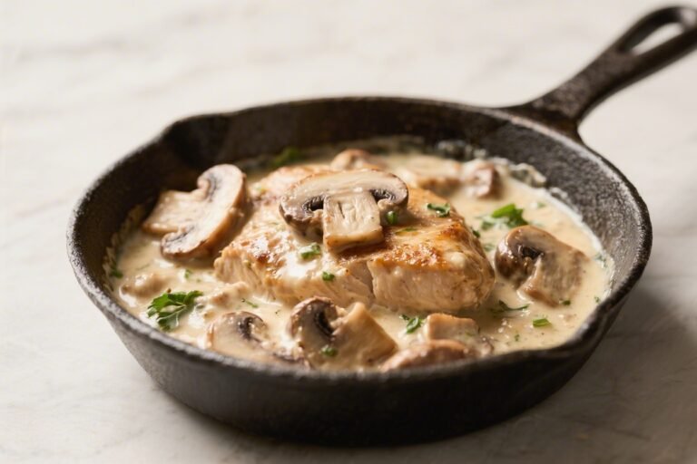 Creamy Mushroom Chicken Skillet – Cozy, One-Pan Comfort