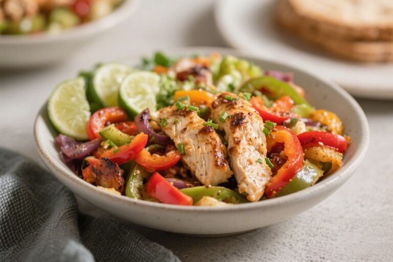 Keto Chicken Fajita Bowl – Bold Flavor, Low-Carb Comfort