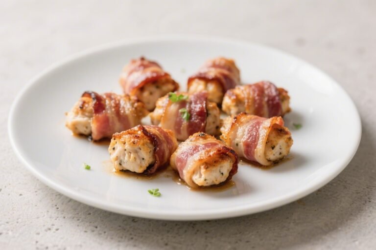 Keto Bacon Wrapped Chicken Bites – Crisp, Savory, and Perfect for Snacking