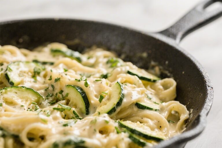 Keto Zucchini Alfredo Skillet – Creamy, Quick, and Low-Carb Comfort