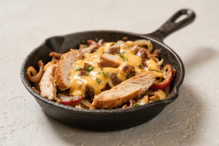 Keto Chicken Philly Cheesesteak Skillet – Fast, Flavorful, and Low-Carb
