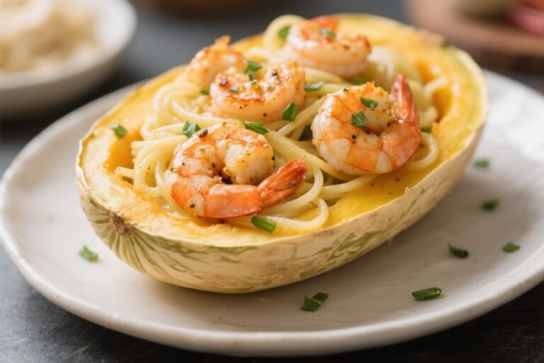 Keto Shrimp Scampi Spaghetti Squash – A Bright, Garlicky Low-Carb Favorite