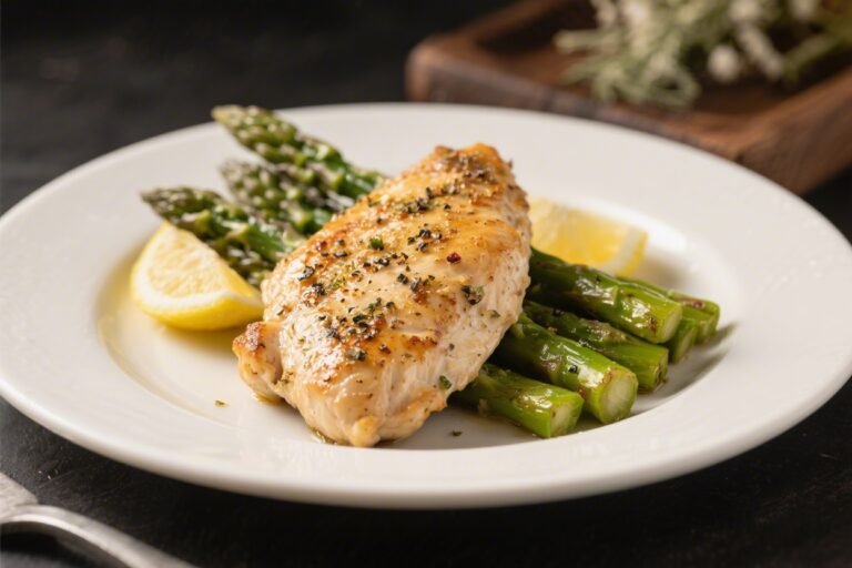 Lemon Pepper Chicken & Asparagus – Bright, Zesty, and Weeknight-Easy