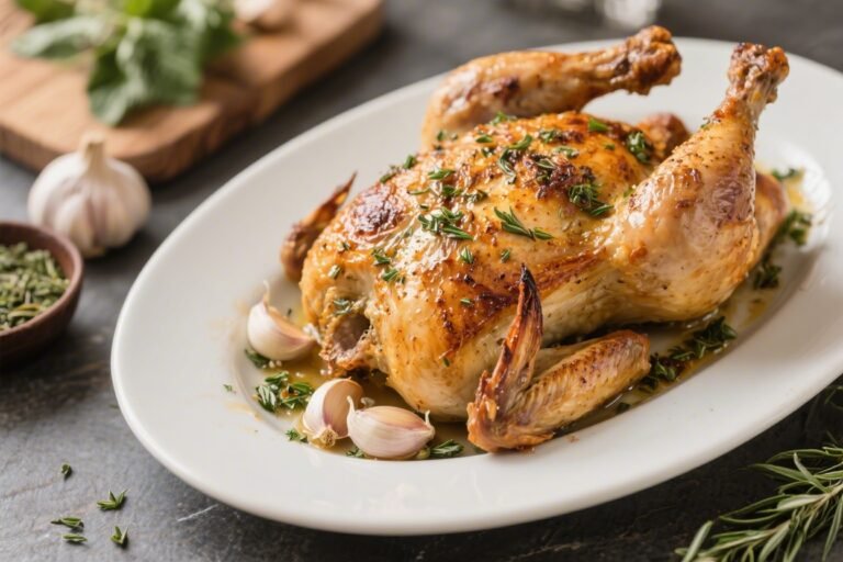 Keto Garlic Herb Roasted Chicken – Simple, Juicy, and Flavor-Packed