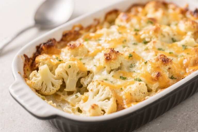 Keto Cheesy Cauliflower Bake – Comforting, Low-Carb Goodness