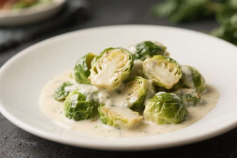 Keto Creamed Brussels Sprouts – Rich, Cozy, and Low-Carb