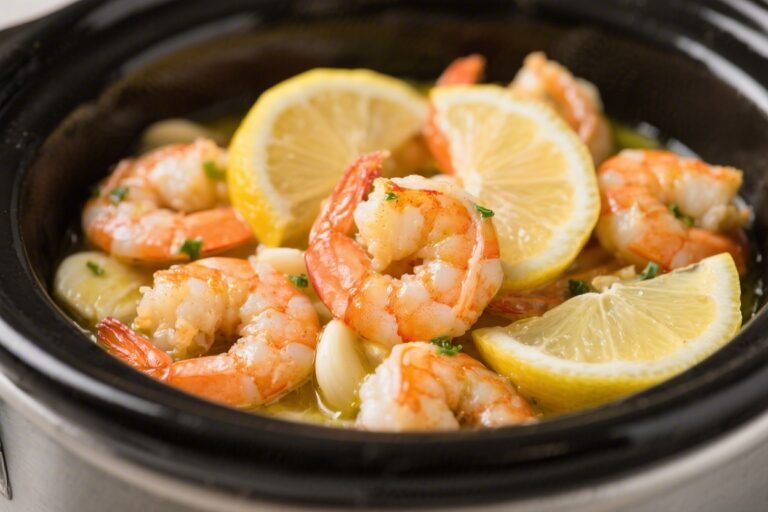Slow Cooker Keto Lemon Garlic Butter Shrimp – Bright, Buttery, and Effortless