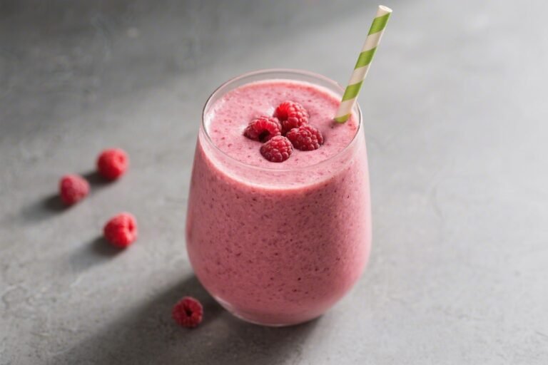 Keto Raspberry Smoothie – Creamy, Bright, and Low-Carb