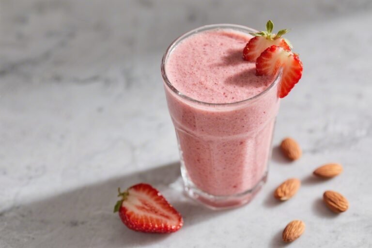 Keto Strawberry Almond Smoothie – Creamy, Low-Carb, and Satisfying