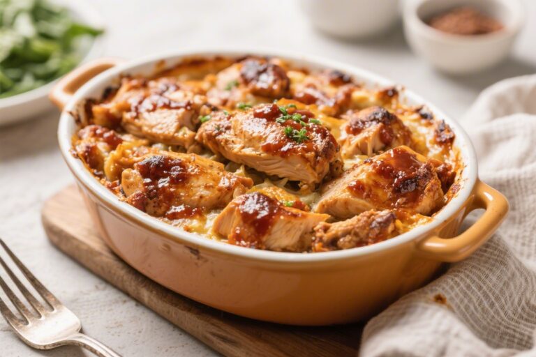 Keto BBQ Chicken Casserole – Comforting, Low-Carb, and Easy