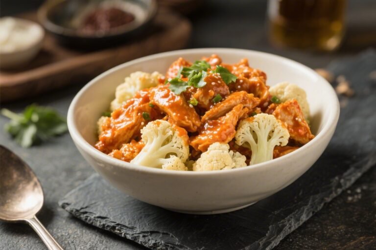 Buffalo Chicken Cauliflower Bowls – Spicy, Satisfying, and Simple